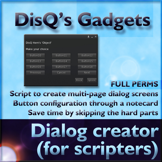 FULL PERMS Dialog creator