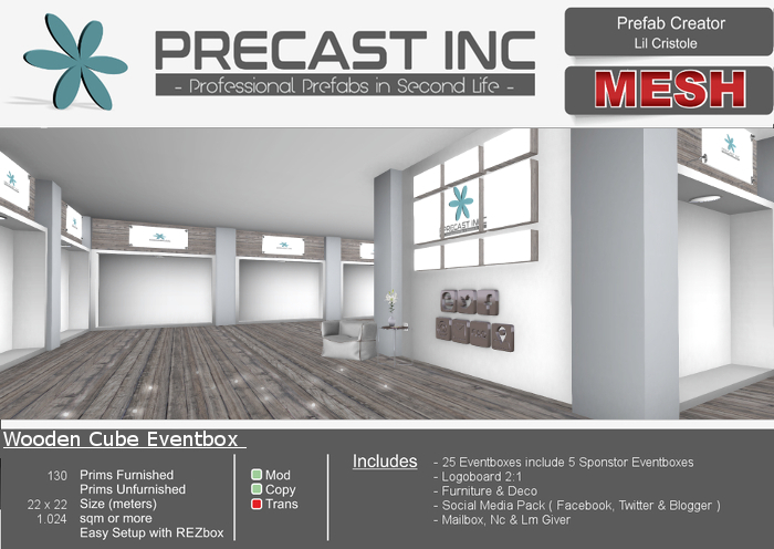PRECAST Inc. - Wooden Cube Eventbox
