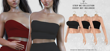 *Vanilla Bae* Willow Top - Black 3 Pack - Strip Me Interactive - Maitreya / Legacy / Ebody Reborn