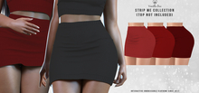 *Vanilla Bae* Willow Skirt - Red 3 Pack - Strip Me Interactive - Maitreya / Legacy / Ebody Reborn