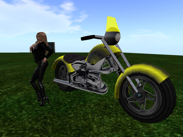 BMW Motorcycle (gelb)