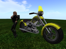 BMW Motorcycle (gelb)