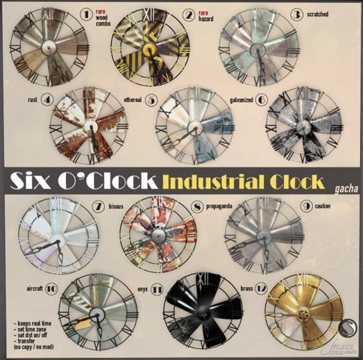 !six o'clock! [INDUSTRIAL CLOCK-3] Scratched