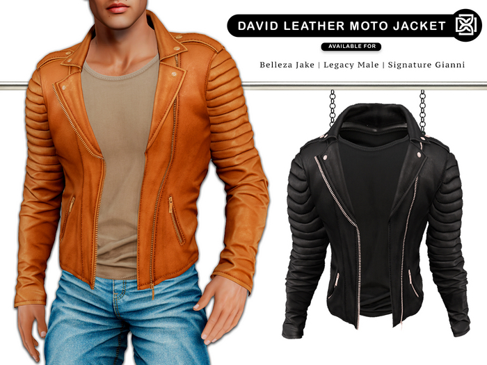 Addams - David Leather Moto Jacket #30