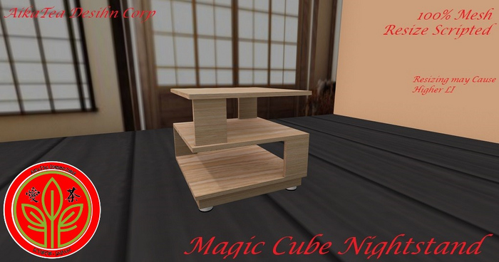 Japanese Magic Cube Nightstand 