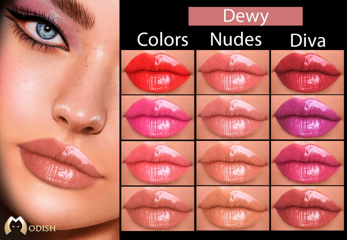 ::Modish:: [Demo] Dewy- Lipstick [LelutkaEvoX)