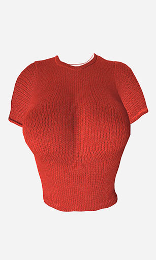 The Cakery - Knitted Tee - Red