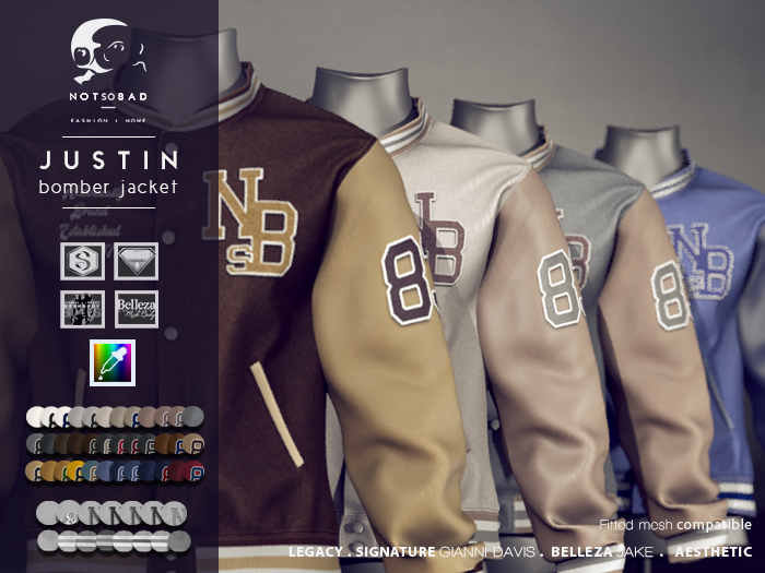 not so bad . mesh . JUSTIN bomber jacket . full pack 4