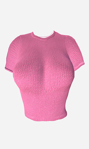 The Cakery - Knitted Tee - Powder Pink