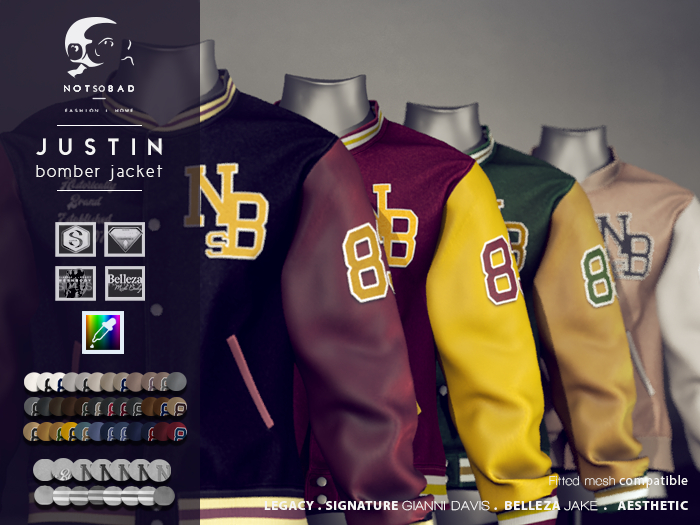 not so bad . mesh . JUSTIN bomber jacket . full pack 5