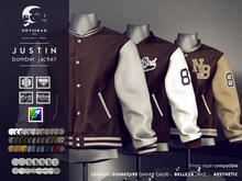 not so bad . mesh . JUSTIN bomber jacket . brown