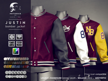 not so bad . mesh . JUSTIN bomber jacket . red
