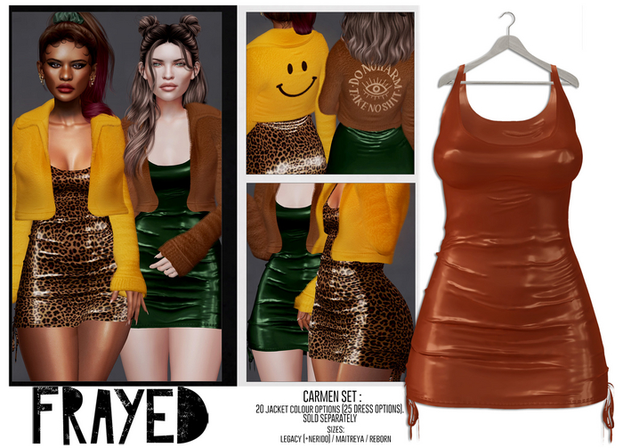 Frayed - Carmen Dress - Gingerbread