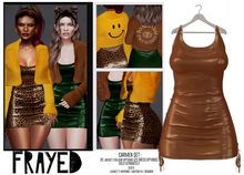 Frayed - Carmen Dress - Caramel