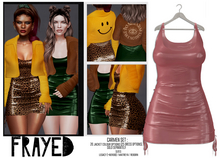 Frayed - Carmen Dress - Rose