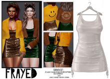 Frayed - Carmen Dress - White