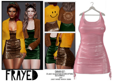 Frayed - Carmen Dress - Pink