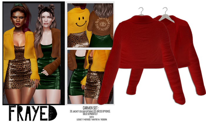 Frayed - Carmen Jacket - Red