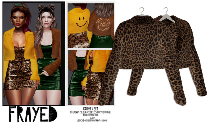 Frayed - Carmen Jacket - Leopard