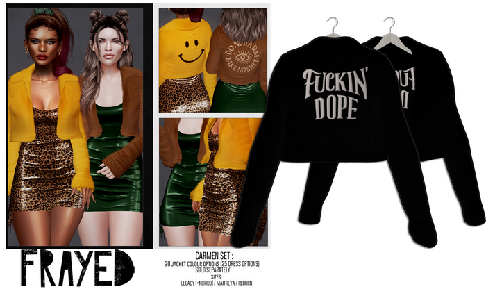 Frayed - Carmen Jacket - Dope [Black]