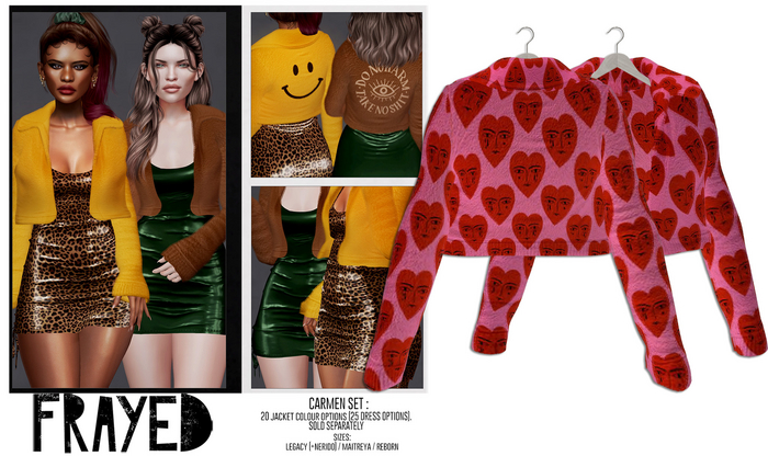 Frayed - Carmen Jacket - Sad Hearts