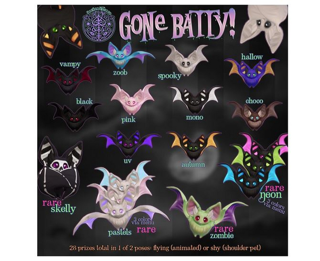 darkendStare. gone batty [pastel] fly RARE