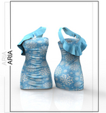 ARIA // Sky Winterfest Christmas Dress Maitreya Legacy Perky Reborn