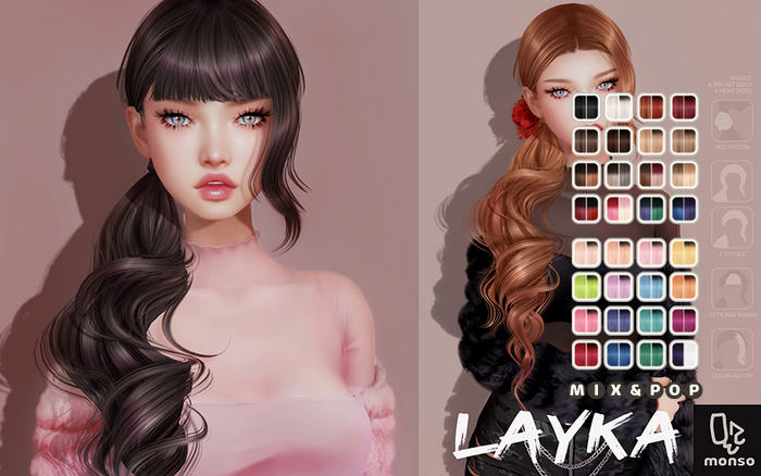 [monso] Layka Hair /Mix & Pop