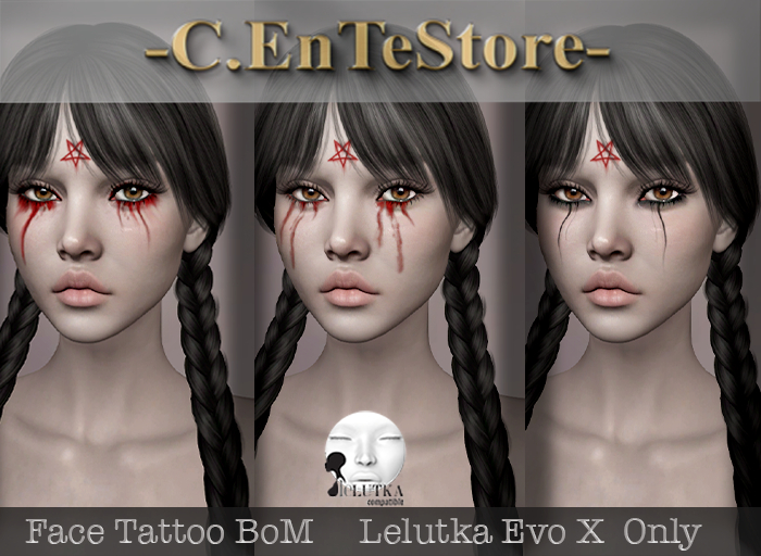 _C.EnTeStore_Eyes/Pentagon/Hand Print-Face Tattoo BoM_