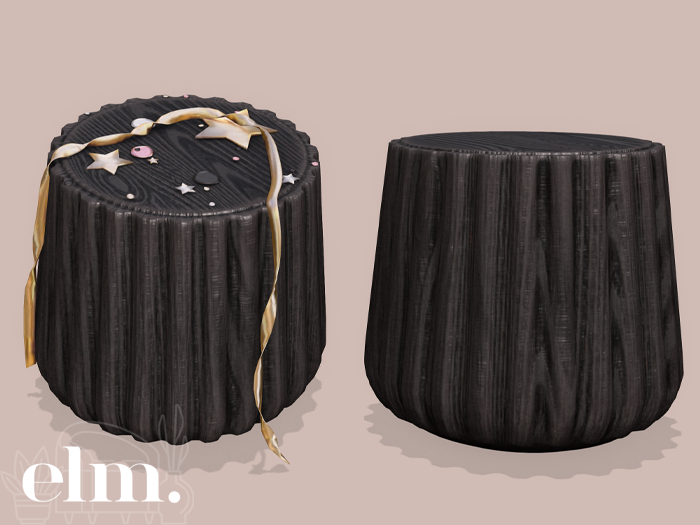 Elm. Astrid Decor ~ Side Table [Black]