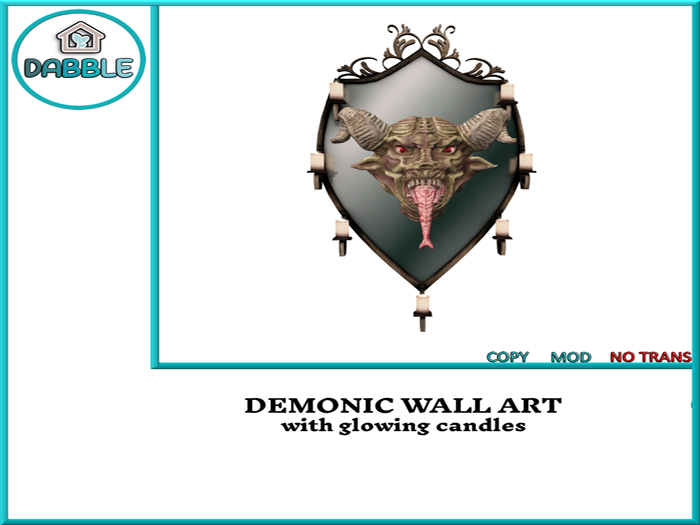 DB DEMONIC WALL ART  add me