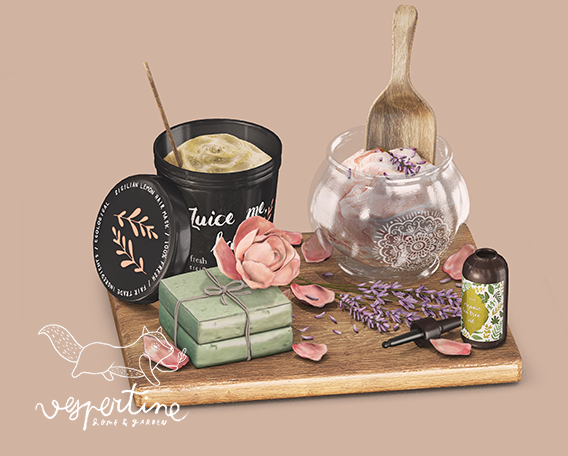 {vespertine} - skincare clutter.