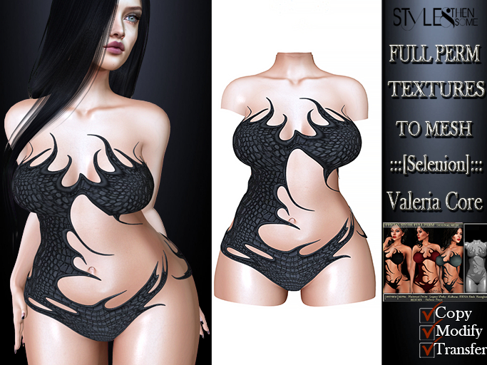 STYLES -:::[Selenion]::: " Tessa "- TEXTURE FULL PERM -v2.1