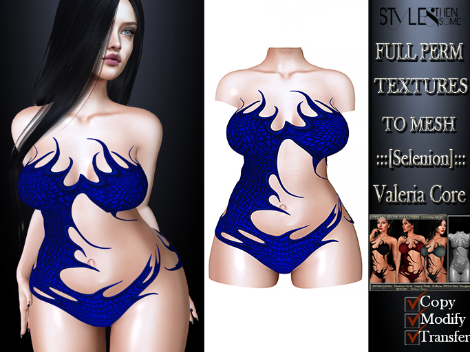 STYLES -:::[Selenion]::: " Tessa "- TEXTURE FULL PERM -v2.2