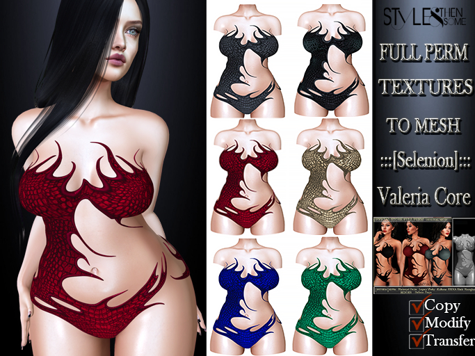 STYLES -:::[Selenion]::: " Tessa "- TEXTURE FULL PERM -Fatpv2