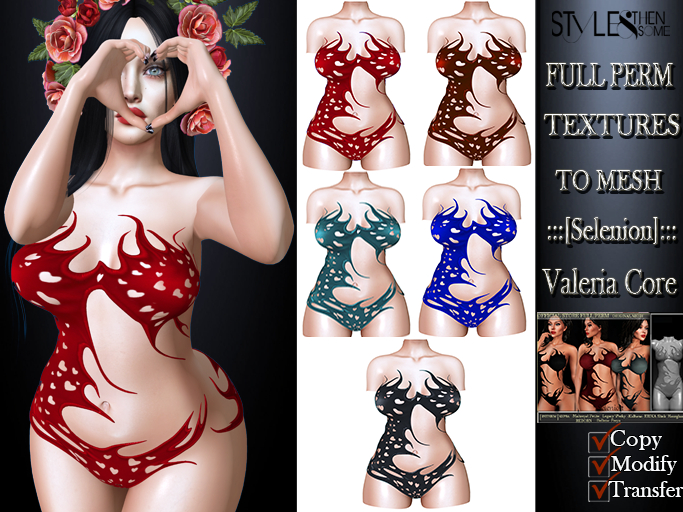 STYLES -:::[Selenion]::: " Tessa "- TEXTURE FULL PERM -Fatpv4