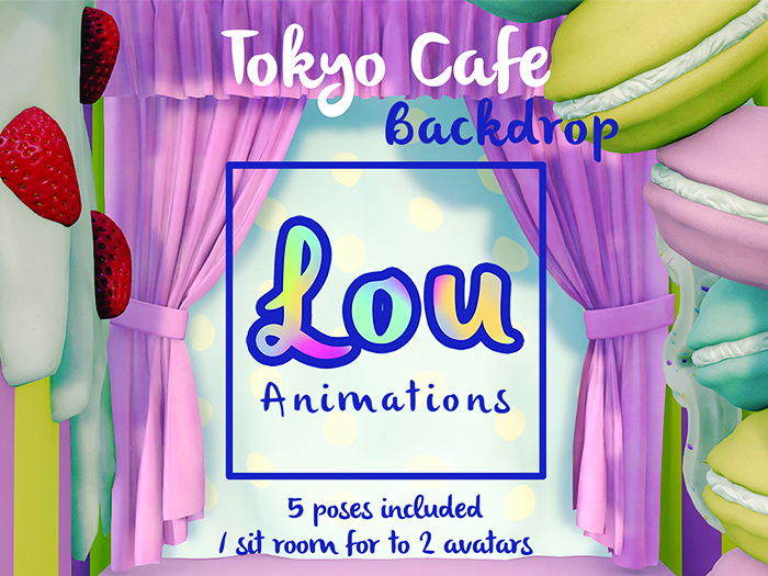 Tokyo Cafe Backdrop