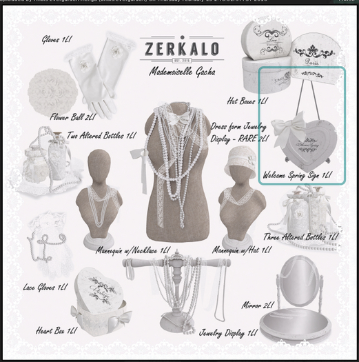 [ zerkalo ] Mademoiselle - Welcome Spring Sign