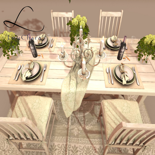 LouChara Gabby Dining Table Decor