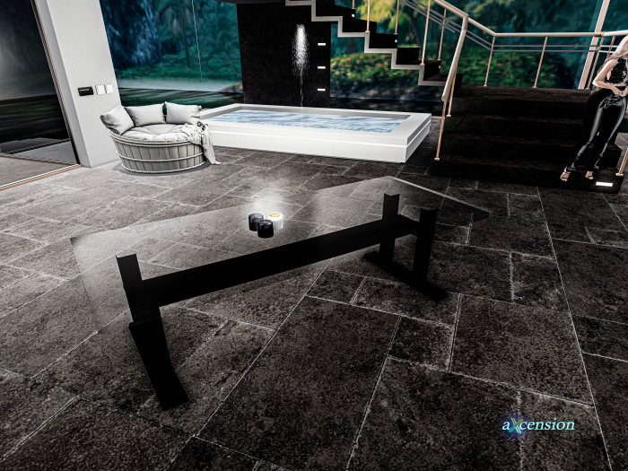 aX: Dark Glass Table