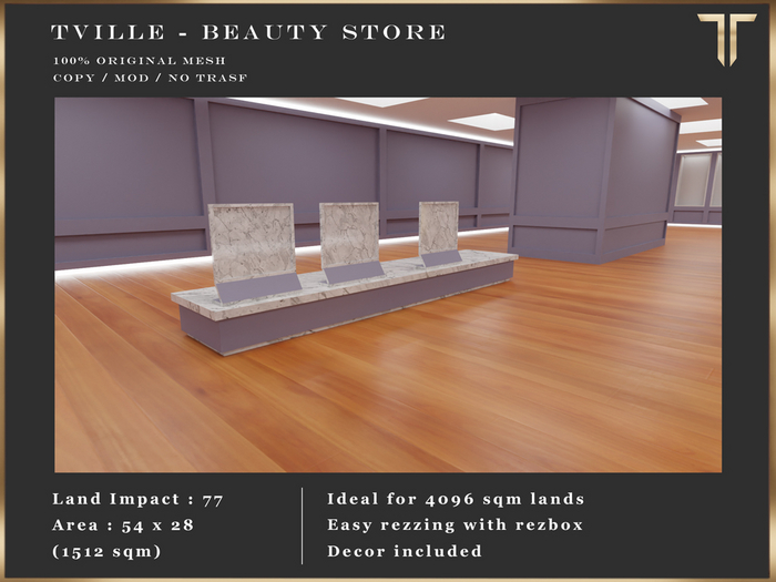 Tville - PreFab -  Beauty Store