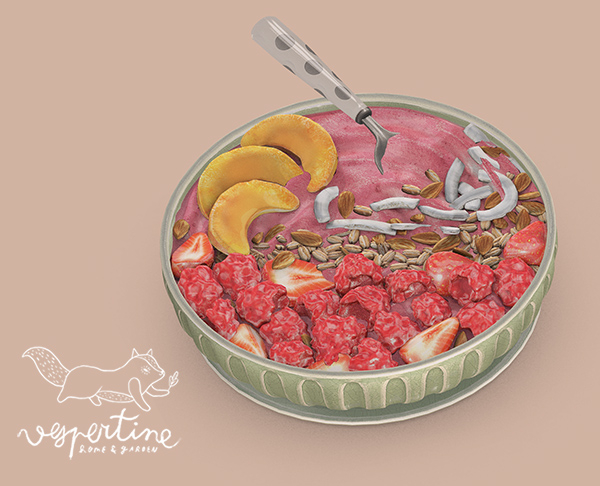 {vespertine} - berry smoothie bowl 