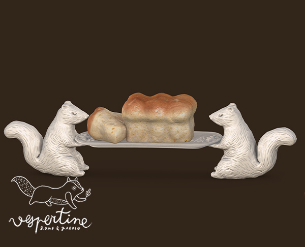 {vespertine} - woodland dinner -squirrel bun helpers bx.