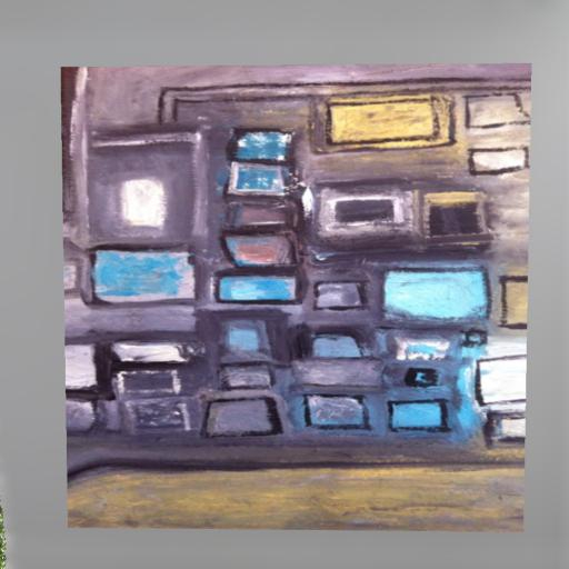"Boxes" - Abstract Painting