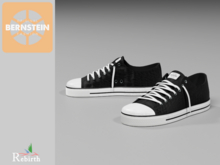 Bernstein . Gem canvas sneaker . black . Rebirth