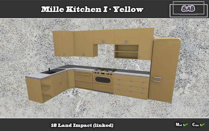 SAB BOX* Mille Kitchen I * Yellow