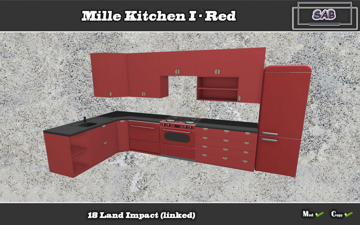 SAB BOX* Mille Kitchen I * Red