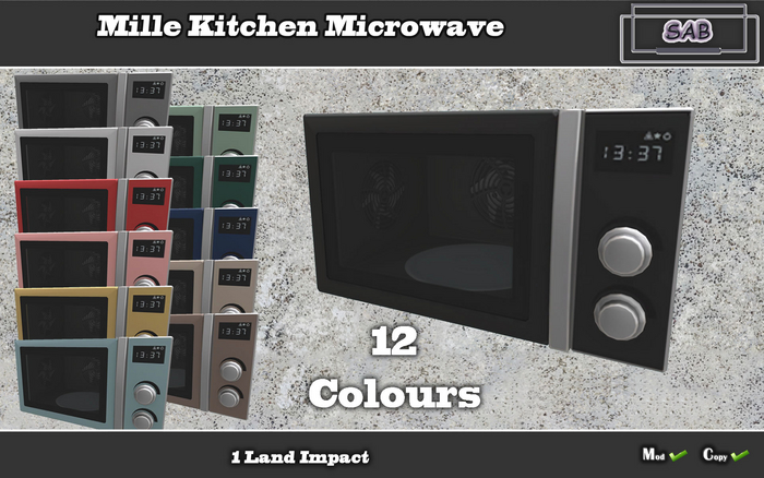 SAB BOX* Mille Kitchen * Microwave