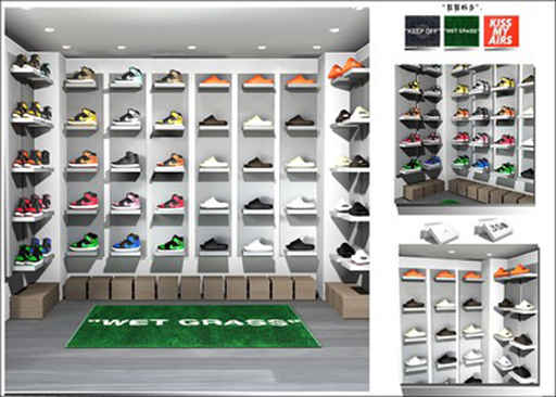 Evol- Julez Shoe Game Backdrop