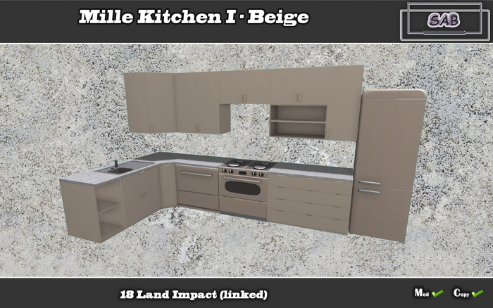 SAB BOX* Mille Kitchen I * Beige